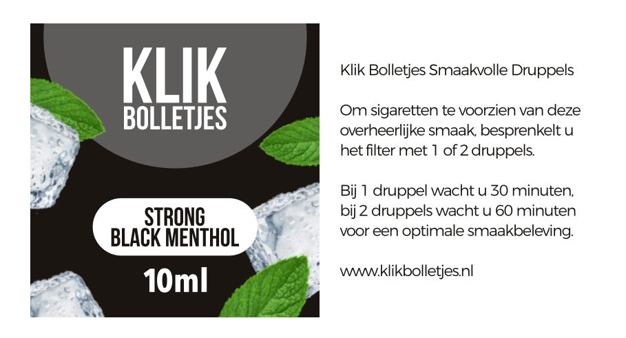 Druppels Strong Black Menthol