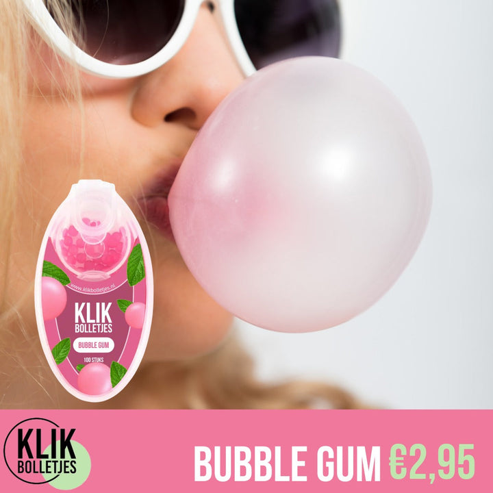 100 Klik Bolletjes Bubble Gum