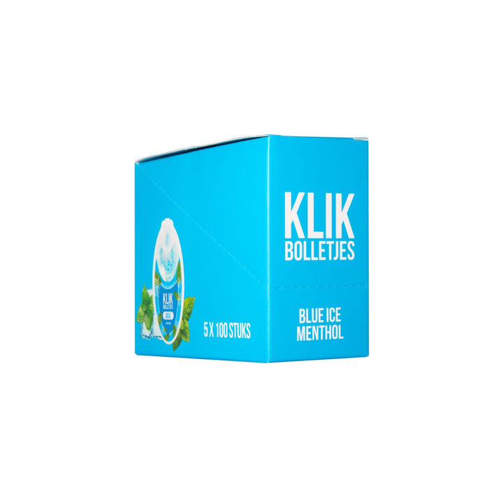 Display 100 Klik Bolletjes Blue Ice Menthol (5 bakjes)