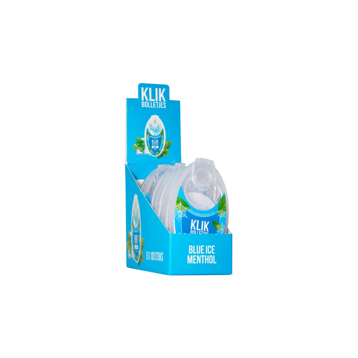 Display 100 Klik Bolletjes Blue Ice Menthol (5 bakjes)