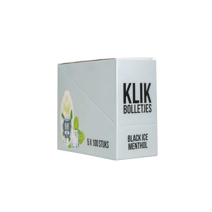 Display 100 Klik Bolletjes Black Ice Menthol (5 bakjes)