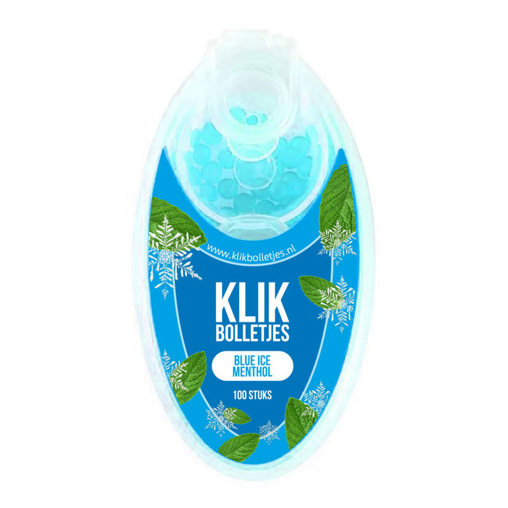 Display 100 Klik Bolletjes Blue Ice Menthol (5 bakjes)